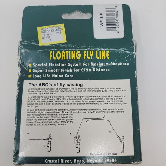 28 Yards #WF-8F Crystal River Floating Fly Line With Instructions Mint In Box - Picture 2 of 4